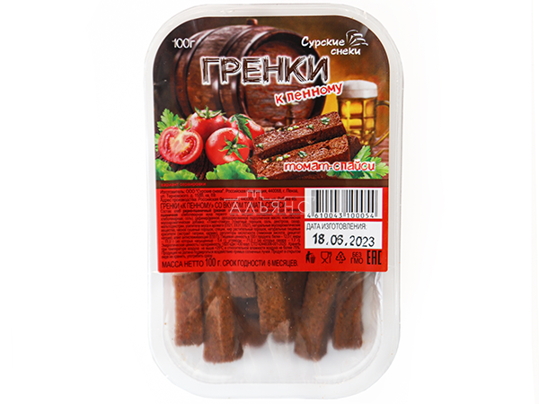 Сурские гренки Томат спайси (100 гр) в Тамбове
