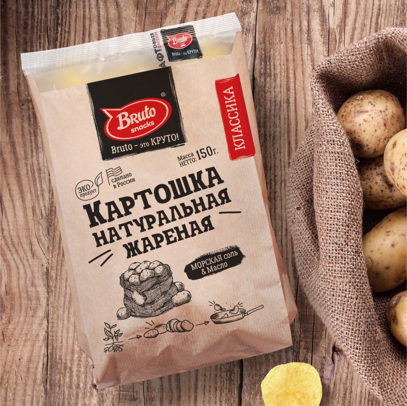 Картофель «Бруто» с солью 130 гр. в Тамбове