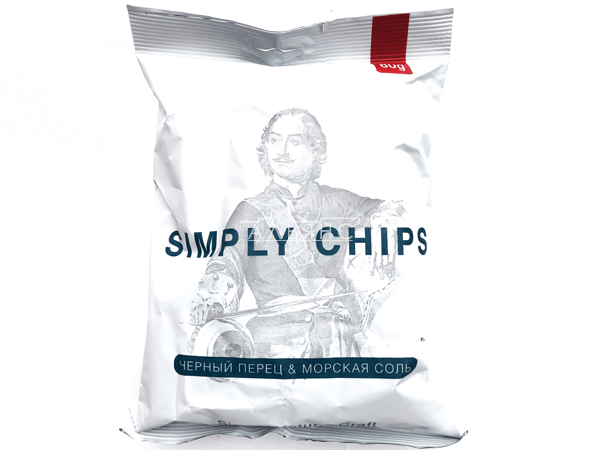 Картофельные чипсы "Simple chips" Морская соль и черный перец 80 гр. в Тамбове